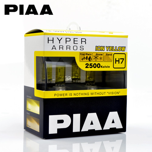 PIAA SOLAR YELLOW 2500K H7 Headlight Halogen Bulbs HY106,2 Pack