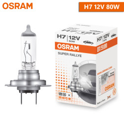 OSRAM 80W 12V H7 PX26d halogen headlight bulb 62261 super rallye