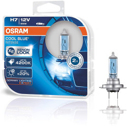 Osram Cool Blue Intense H7 Car Headlight Bulbs 12V 55W 64210CBI