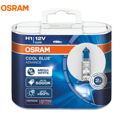 OSRAM H1 12V 55W 5000K 62150CBA Cool Blue Advance Car Bulbs Halogen Headlight