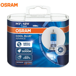 Osram H7 12V 55W 5000K 62210CBA COOL BLUE ADVANCE Auto Lamps Halogen Headlight