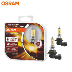 OSRAM HB4 9006 Fog Breaker 12V 51W 2600K Yellow Halogen Lamp 9006FBR