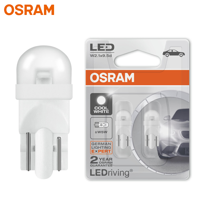 alive afternoon breathe OSRAM LEDriving T10 W5W Wedge LED Bulbs 12V 0.5W 6000K 2780CW (2 Pack）