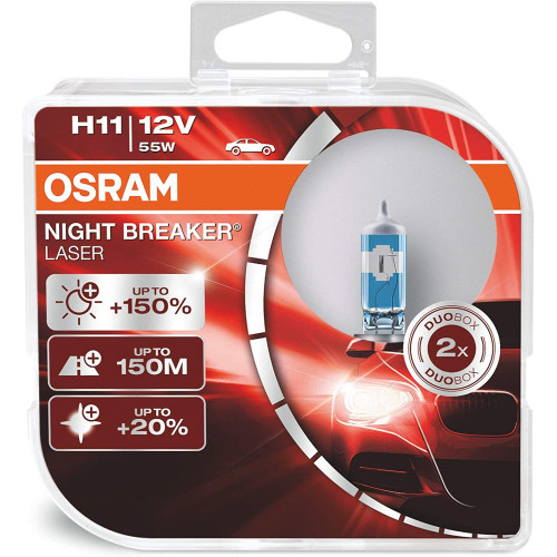 OSRAM NIGHT BREAKER LASER H11 12V 55W 64211NL Halogen Lamp