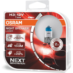 OSRAM NIGHT BREAKER LASER H3 12V 55W 64151NL Halogen Lamp
