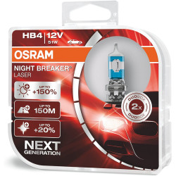 OSRAM NIGHT BREAKER LASER HB4 12V 51W 9006NL Halogen Bulb