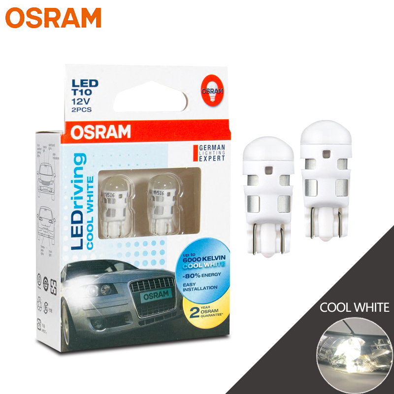 Osram LED 2880CW Cool White 6000K W5W Lamp (12V, 1W)