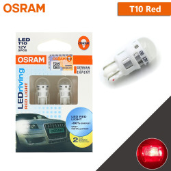 Osram LED T10 2880R W5W 12V LEDriving Red Interior Lamp