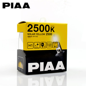 PIAA SOLAR YELLOW 2500K H1 Headlight Halogen Fog Light Bulbs HY105,2 Pack