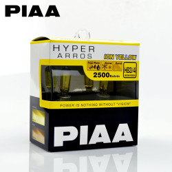 PIAA SOLAR YELLOW 2500 Headlight Halogen Fog Light Bulbs HY107 HB3/HB4,2 Pack
