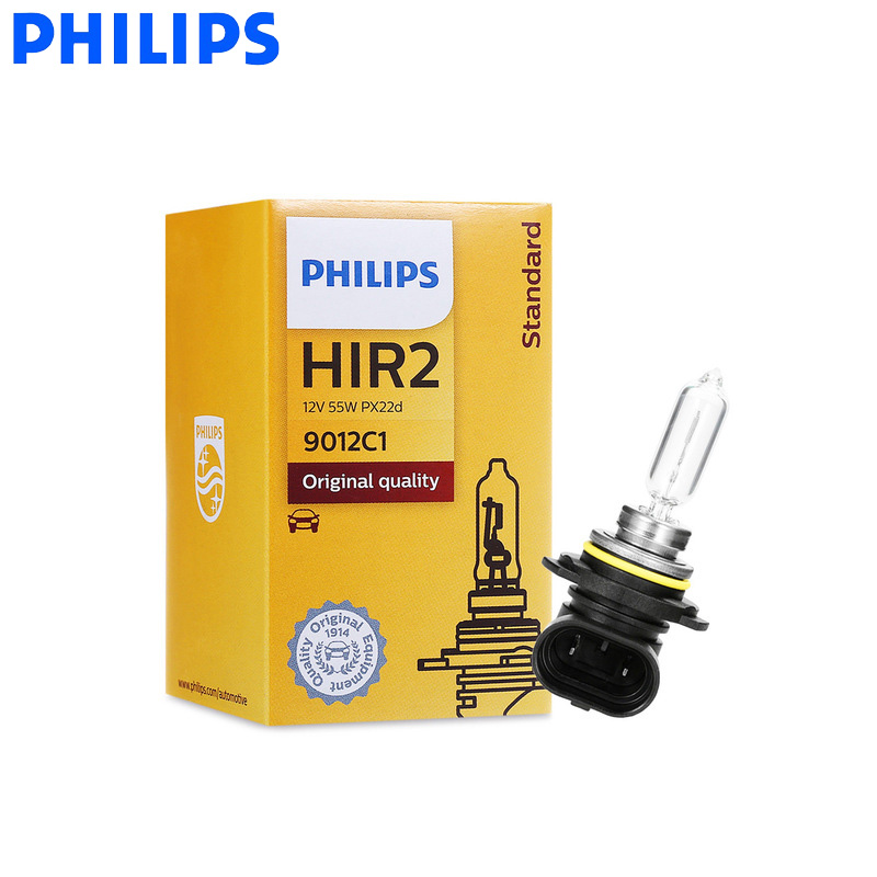 Regnbue Odysseus læder Philips 9012 HIR2 12V 55W Standard Halogen Headlight Bulb, 1 Pack