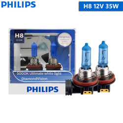 Philips Diamond Vision H8 12V 35W Car Fog Light Bulbs 5000K