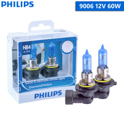 Philips Diamond Vision 5000K Ultimate White Halogen Bulbs 9006 HB4