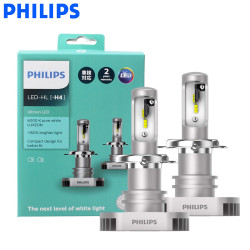 PHILIPS Ultinon LED H4 Headlight Bulbs 6000K +160% 11342ULX2