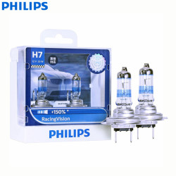 Philips Racing Vision H7 12V 55W 150% More Halogen Car Headlight Bulb