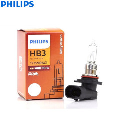 Philips Rally Vision HB3 9005 12V 100W Off Road Halogen Headlight Bulb