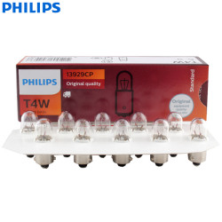 Philips Truck T4W 24V 4W 13929CP BA9s Interior Lamp Position Light,10 Pack