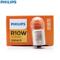 Philips Vision R10W 12814CP BA15s 12V 10W Indicator Bulb,10 Pack