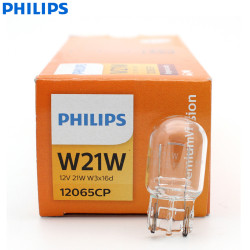 Philips Vision W21W T20 12065CP 7440 12V 21W Indicator Bulb,10 Pack