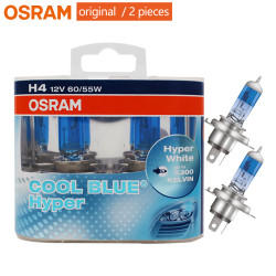 OSRAM Cool Blue Hyper H4 12V 60/55W 5300K White Halogen Lamp