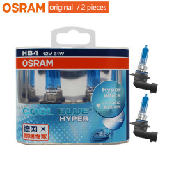 OSRAM Cool Blue Hyper HB4 9006 12V 51W 5300K White Halogen Lamp